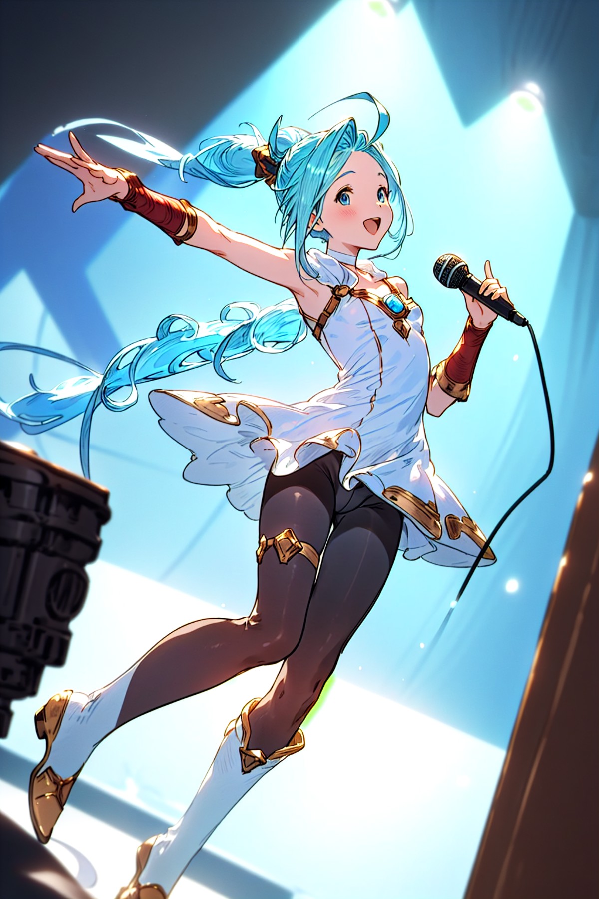 (masterpiece, best quality),1girl, solo, looking at viewer, p, (full body:1.1), (stage, stage lights:1.1), (lyria, lyria_\...
